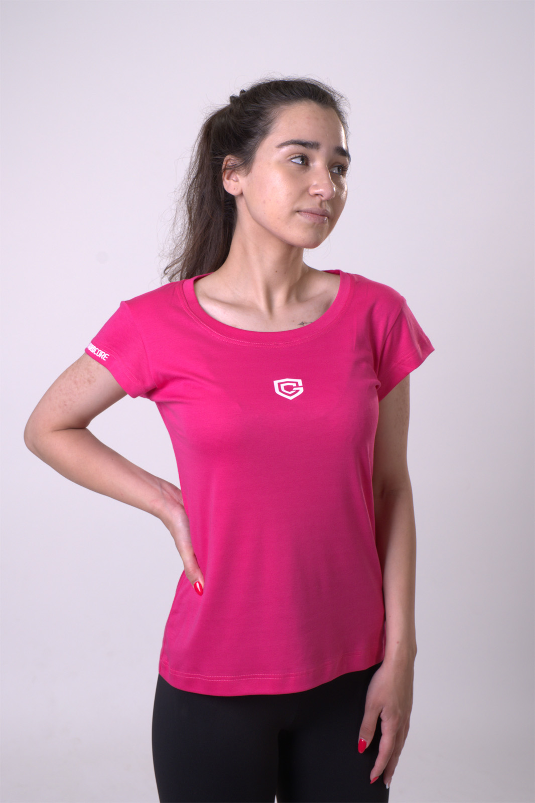 Slim fit majica roze